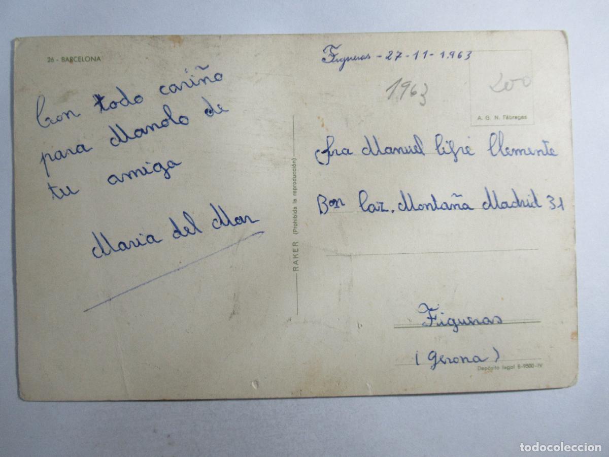 Postales: Barcelona - Diversos aspectos - Escrita - Foto 2