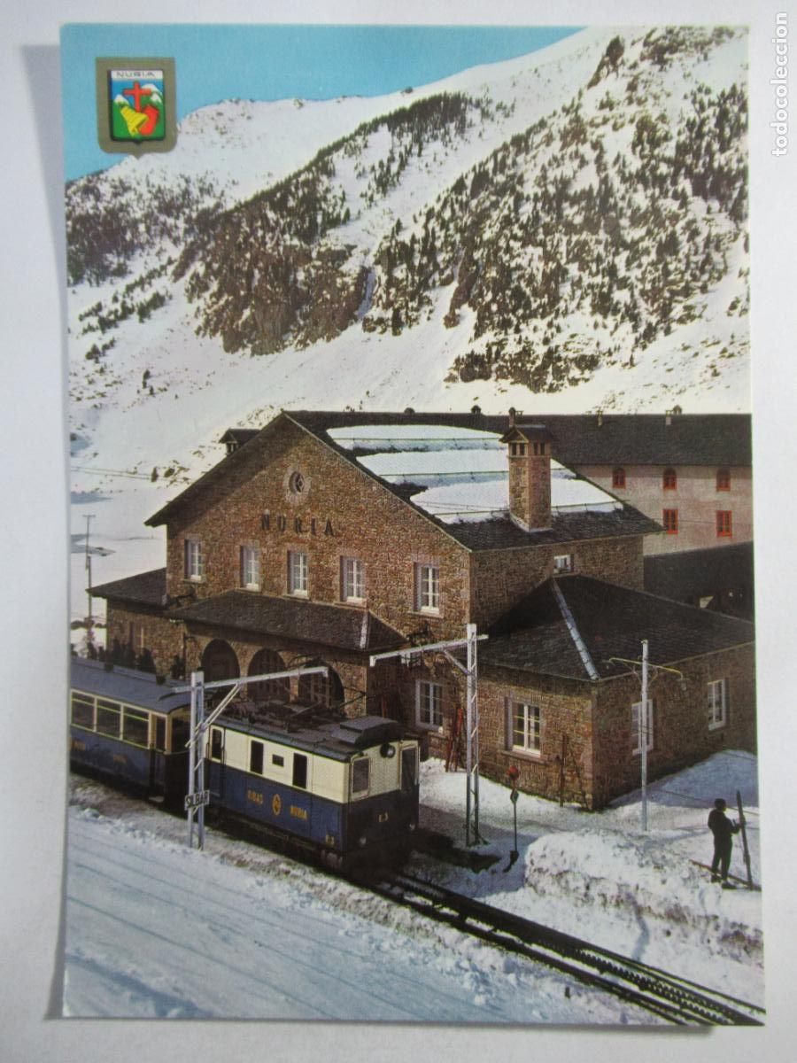 Postales: Nuria (Ripoll&eacute;s) - estaci&oacute;n Cremallera. - S/C