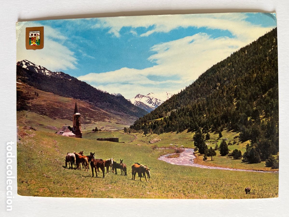 Postales: POSTAL. Vall d'Aran. Santuari Montgarri. Pirineu.