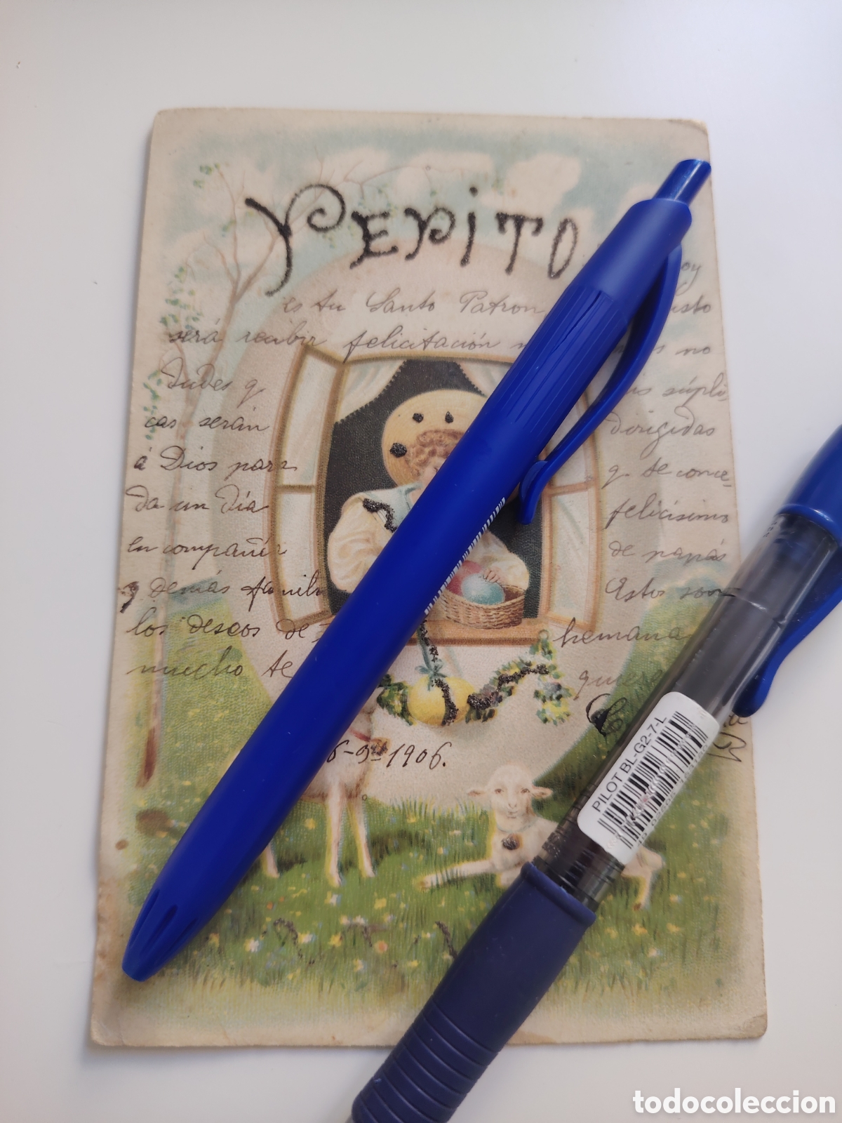 Postales: Postal 1906 felicitaci&oacute;n San Jos&eacute;