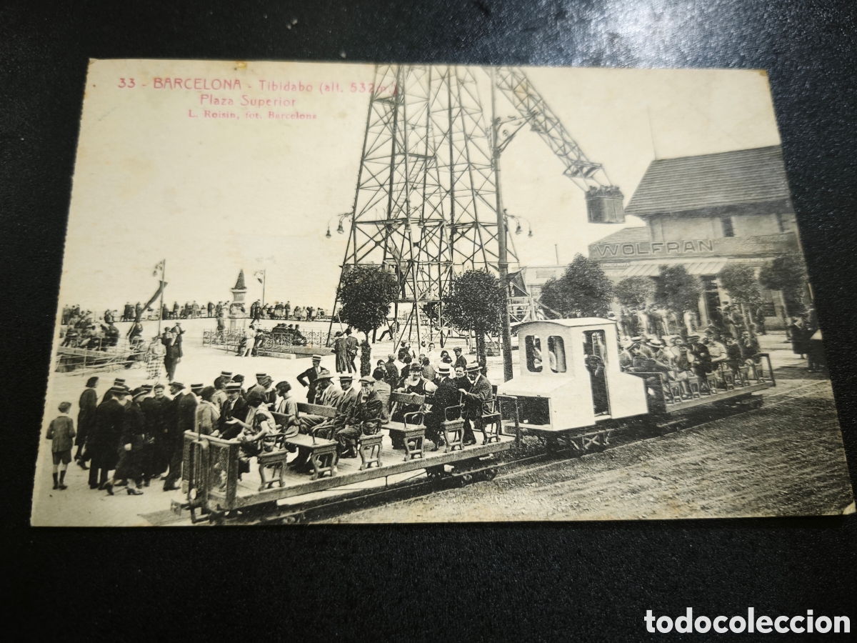 Postales: Postal 33 Barcelona .Tibidabo, Plaza superior. Roisin 1920