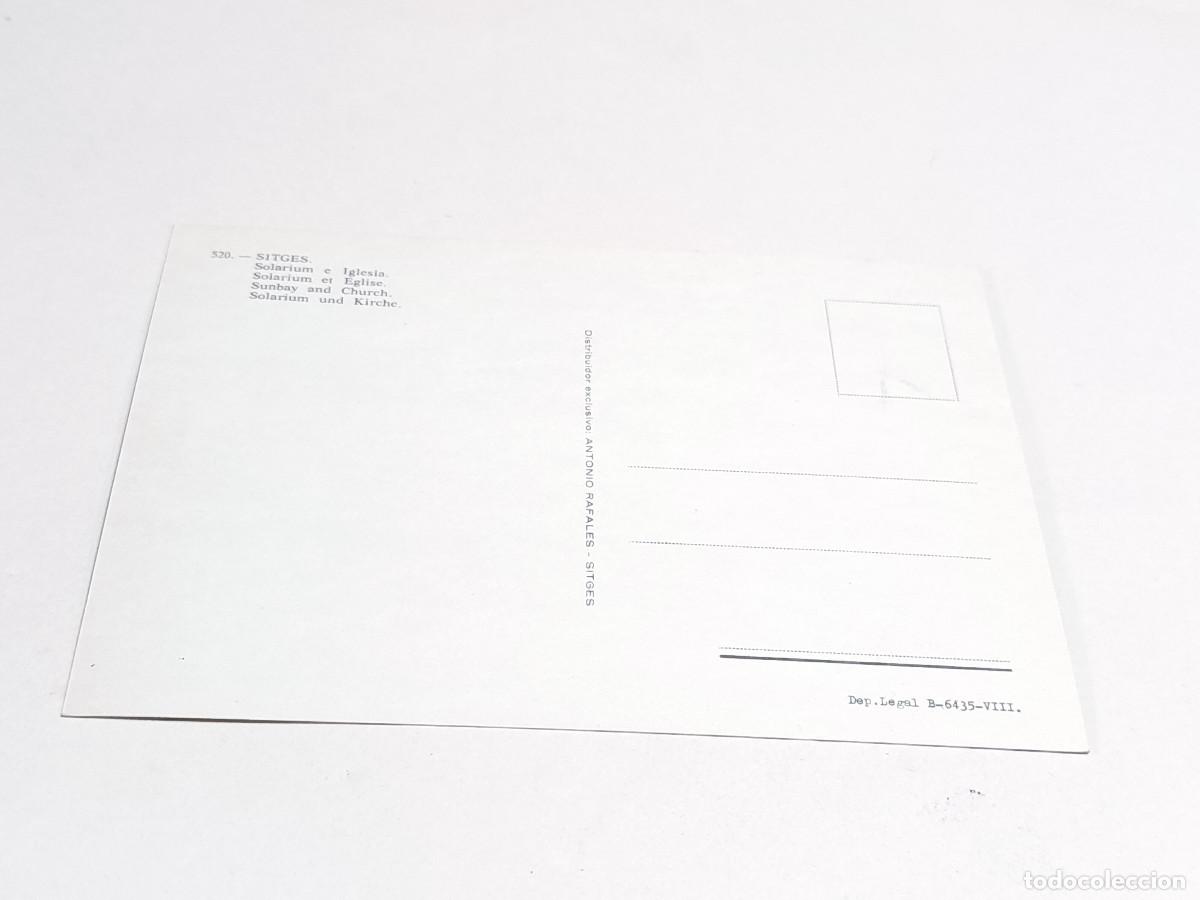 Postales: GARRAF - POSTAL SITGES - SOLARIUM E IGLESIA - Foto 2