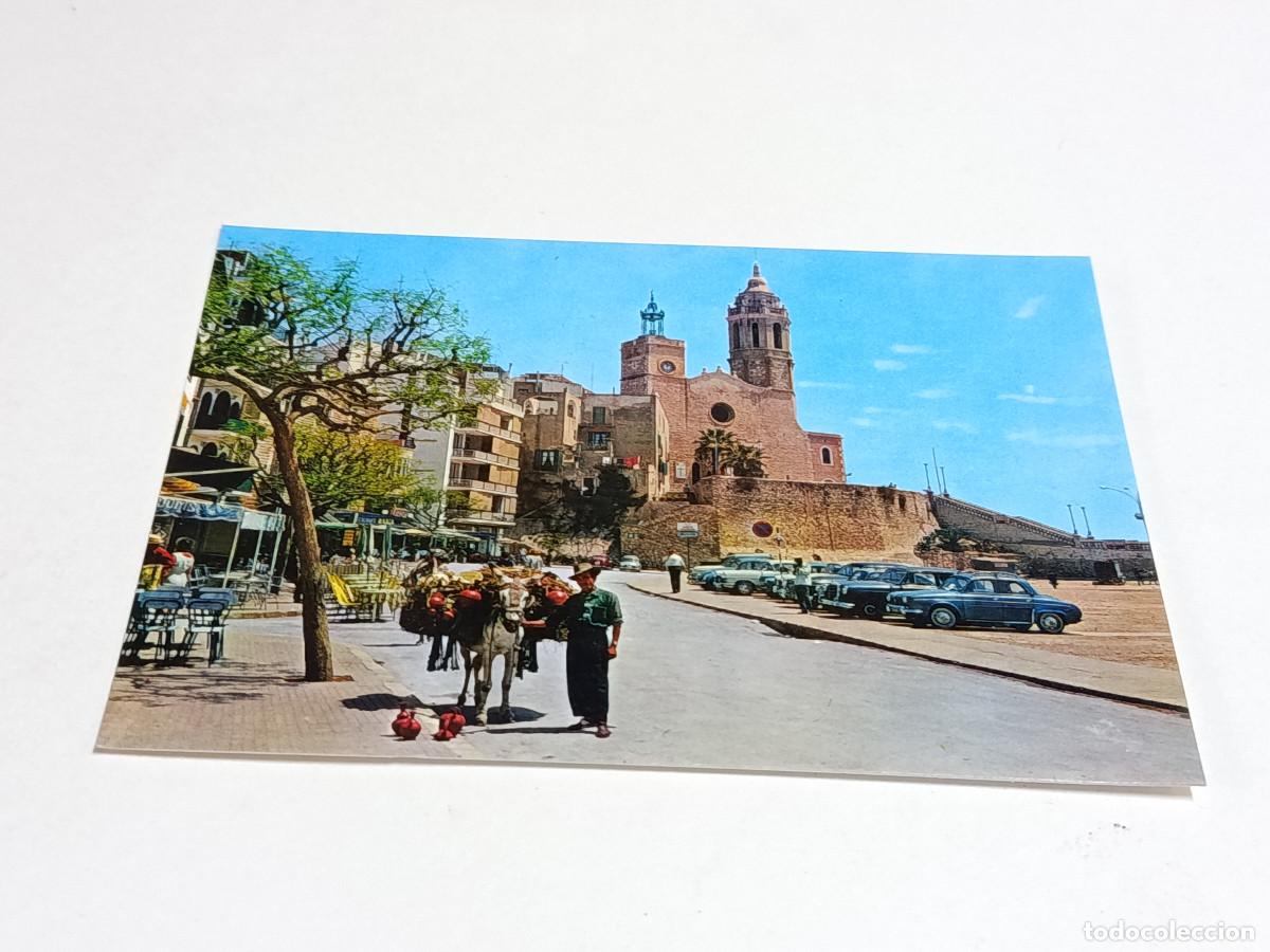Postales: GARRAF - POSTAL SITGES - BALUARTE E IGLESIA - Foto 1