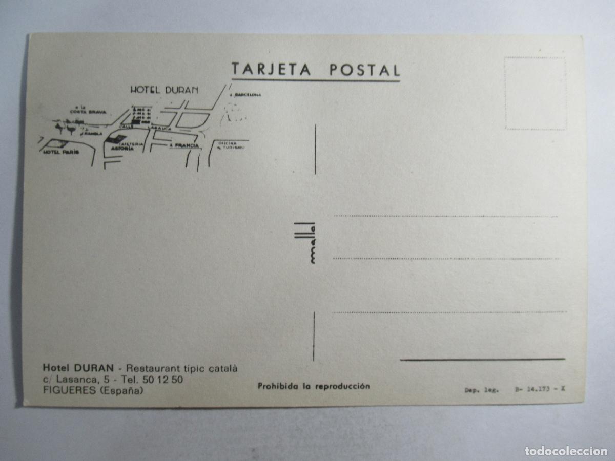 Postales: Figueres - Hotel Dur&agrave;n - S/C - Foto 2