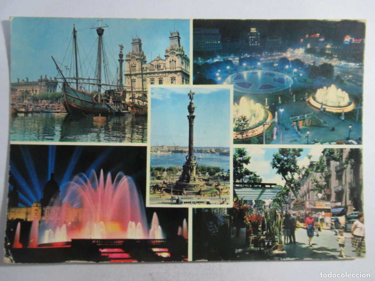 Postales: Barcelona - Diversos aspectos - Escrita - Foto 1