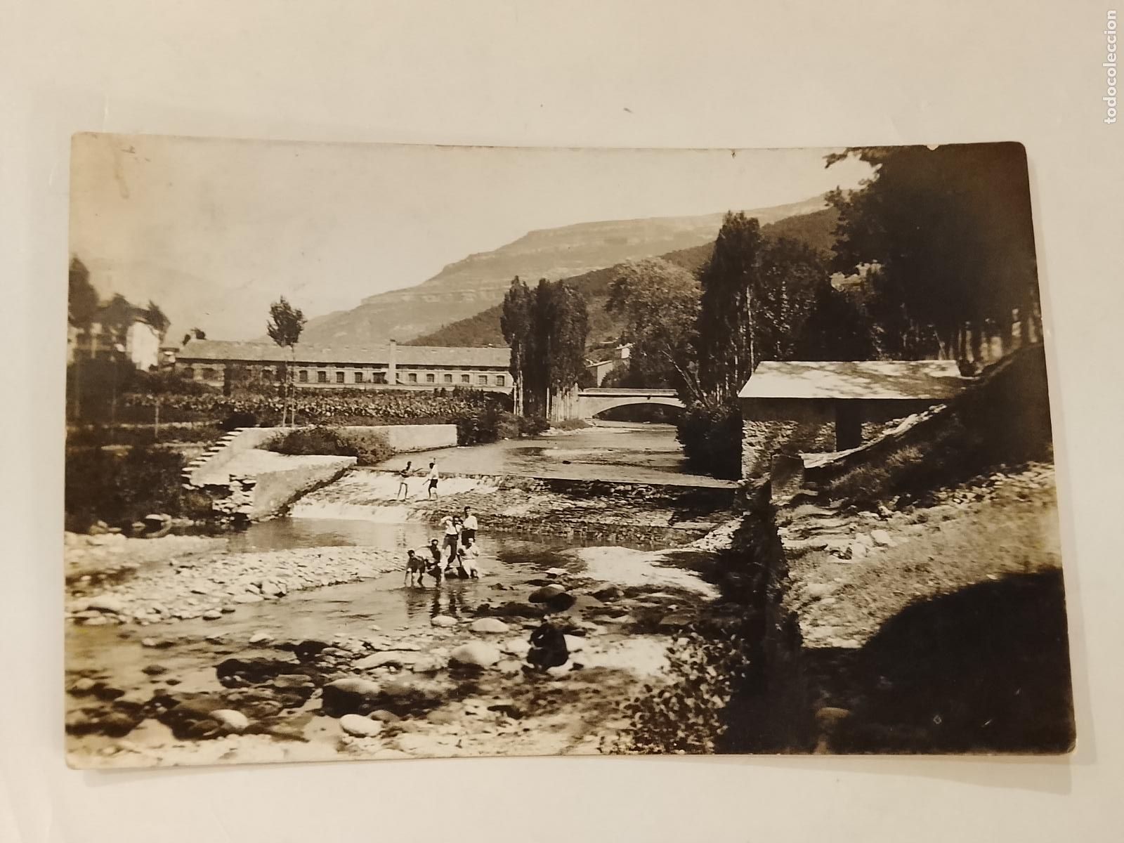 Postales: LUGAR SIN IDENTIFICAR - RIO - PUENTE - FOTOGRAFICA -POSTAL ANTIGUA-(115.586)