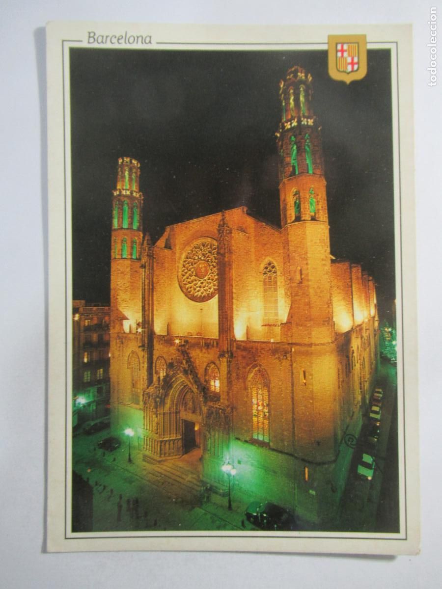 Postales: Barcelona - Bas&iacute;lica Santa Mar&iacute;a del Mar - S/C