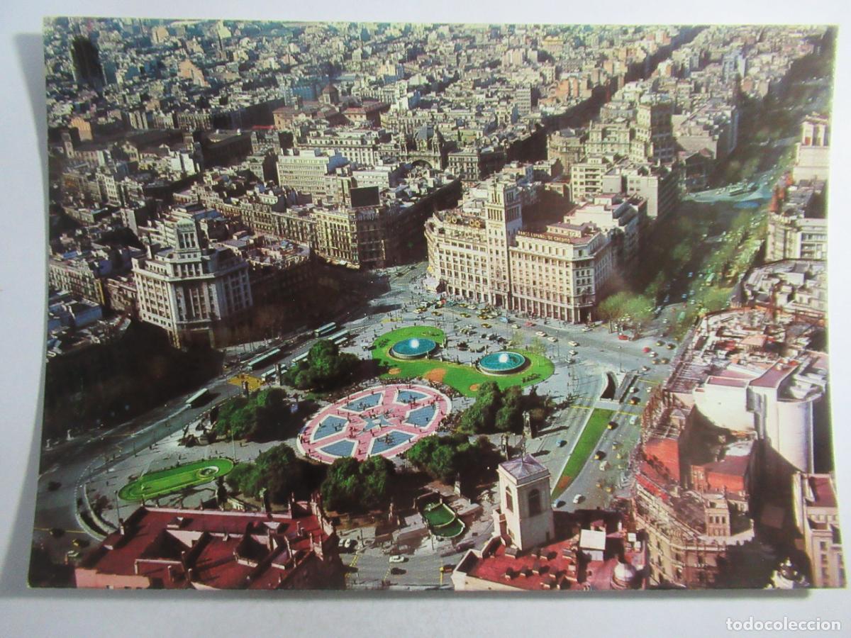 Postcards: Barcelona - Plaza de Catalu&ntilde;a. Vista a&eacute;rea - S/C