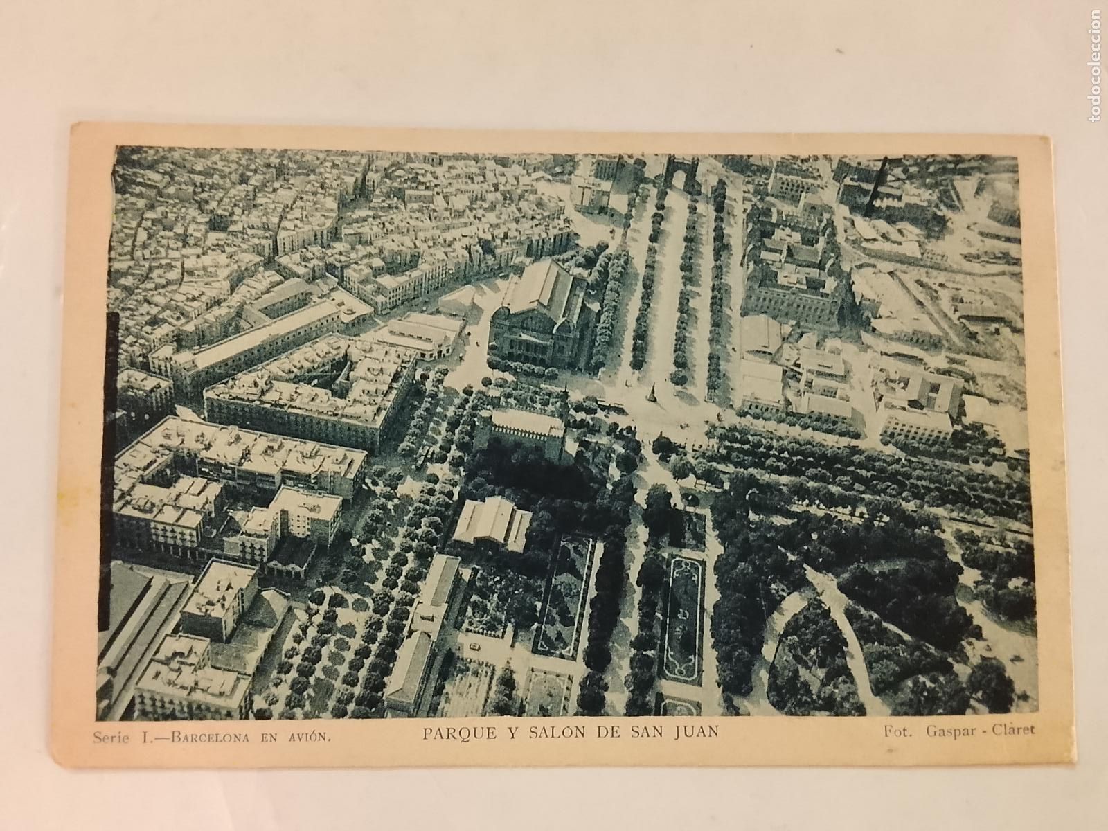 Postales: BARCELONA - PARQUE Y SALON DE SAN JUAN - FOTO GASPAR - CLARET -POSTAL ANTIGUA-(115.651)