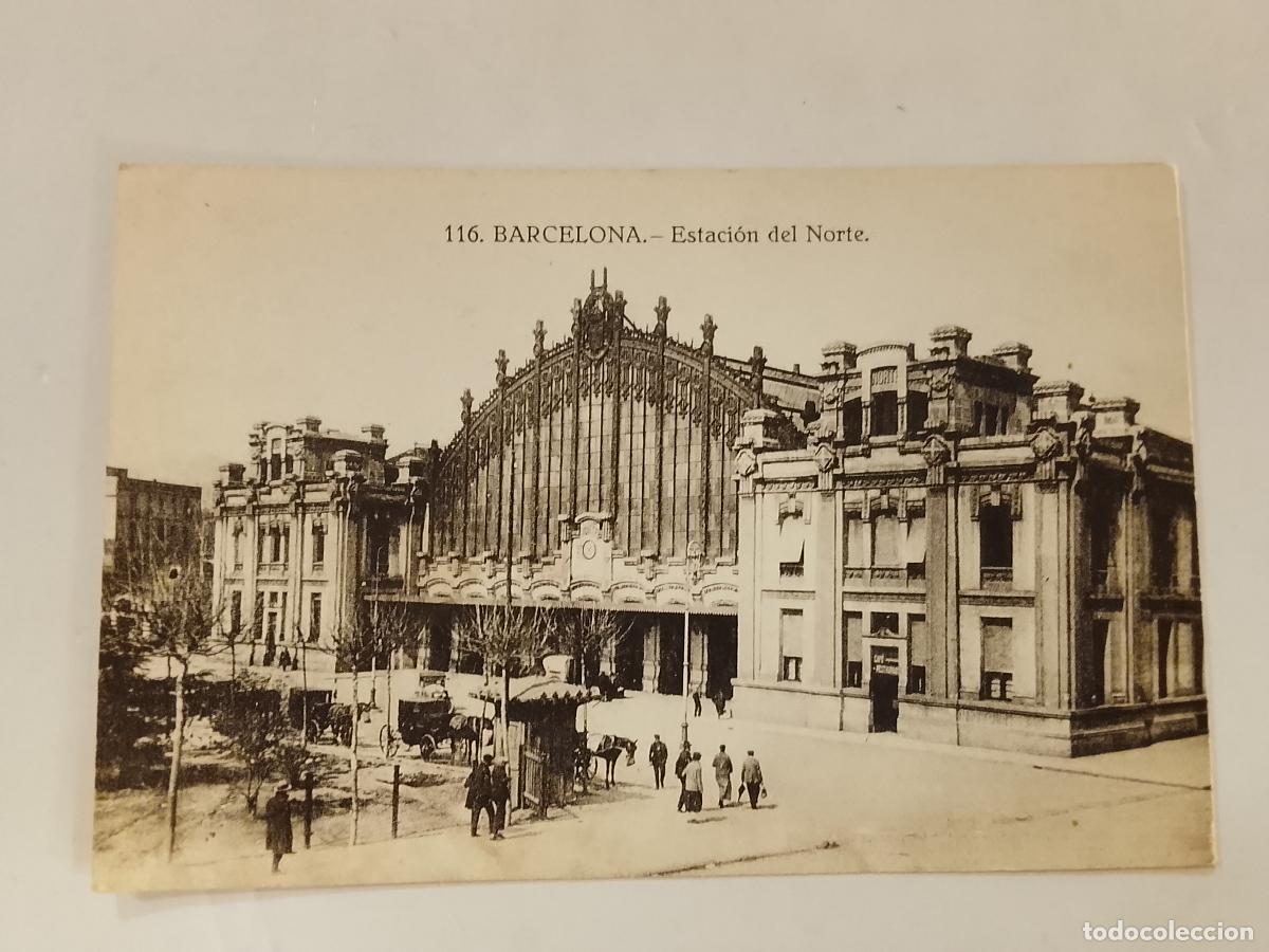 Postales: BARCELONA - ESTACION FERROCARRIL DEL NORTE -POSTAL ANTIGUA-(115.652)