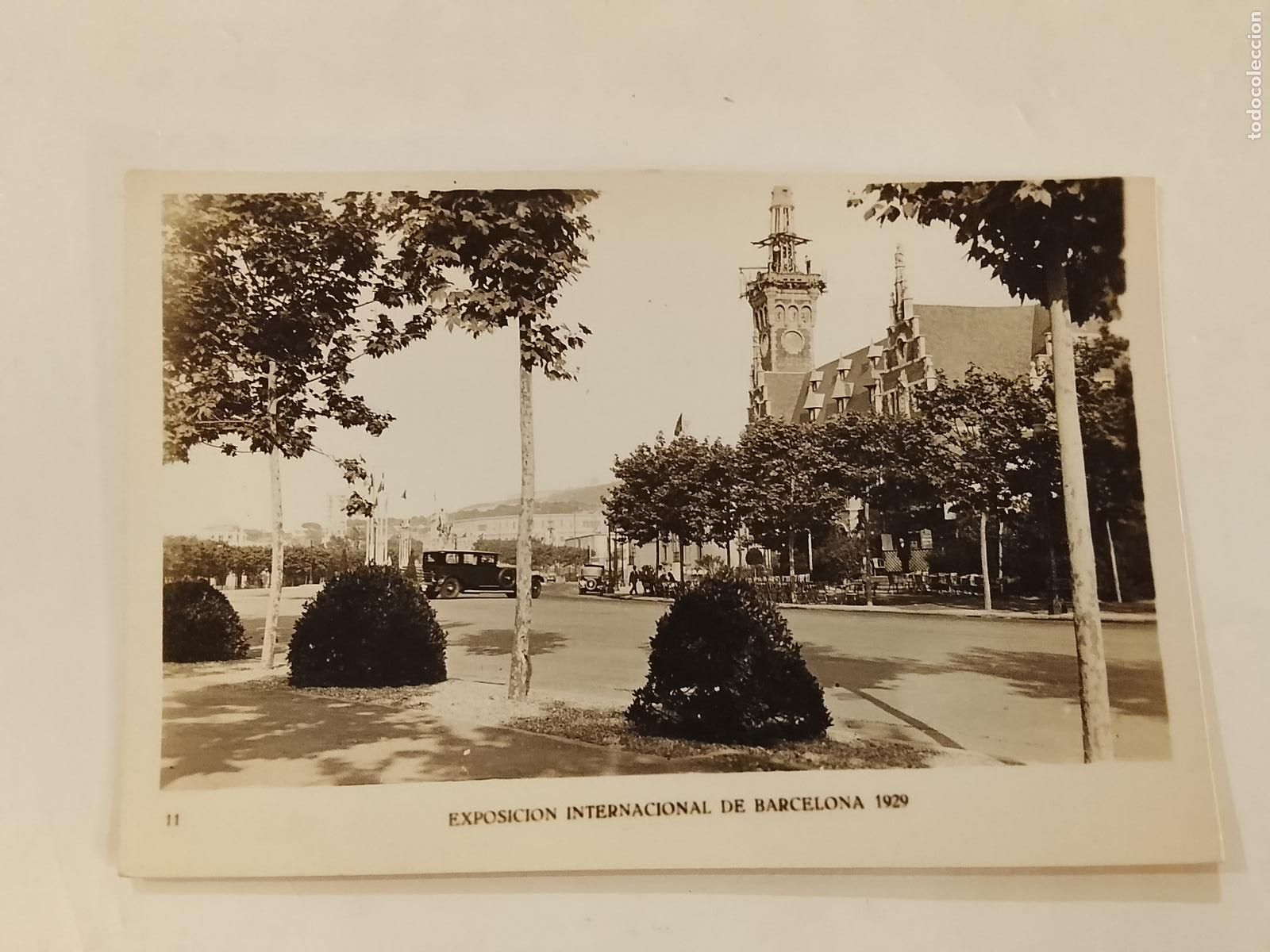 Cartes Postales: BARCELONA - AVENIDA DEL ESTADIO Y PABELLON BELGICA -FOTOGRAFICA-POSTAL ANTIGUA-(115.655)