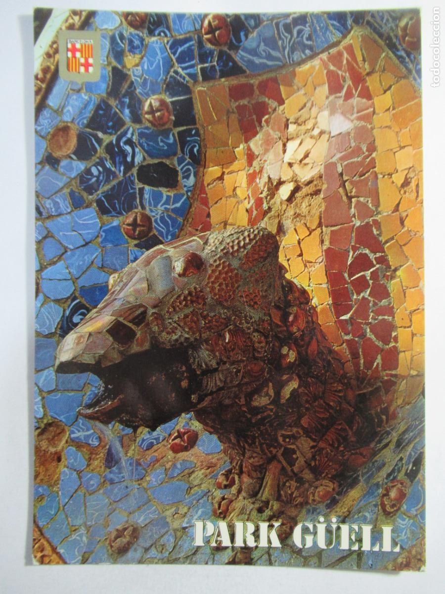 Postales: Barcelona - Parc G&uuml;ell - Escrita