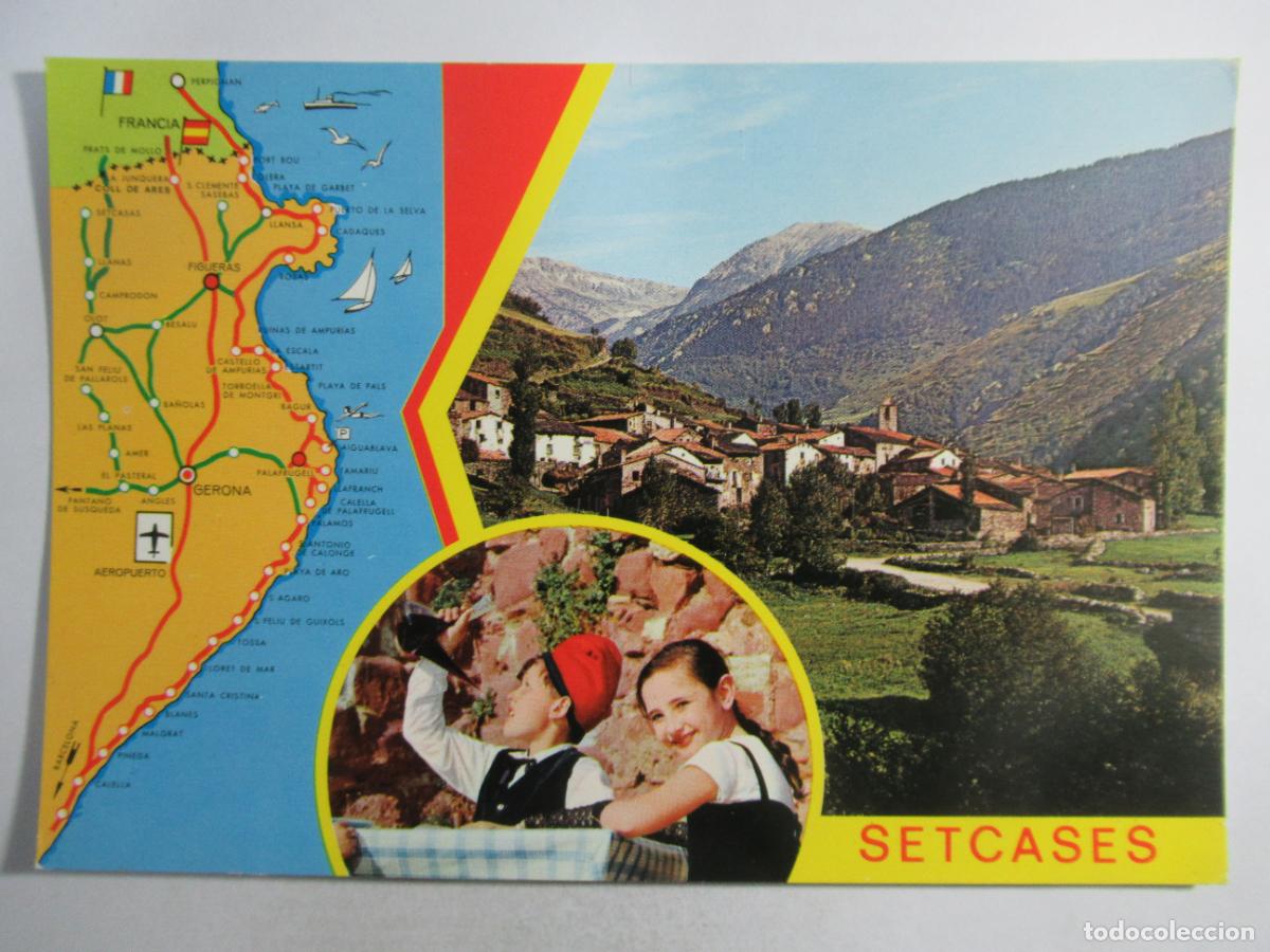 Postales: Setcases (Girona) - Mapa - S/C