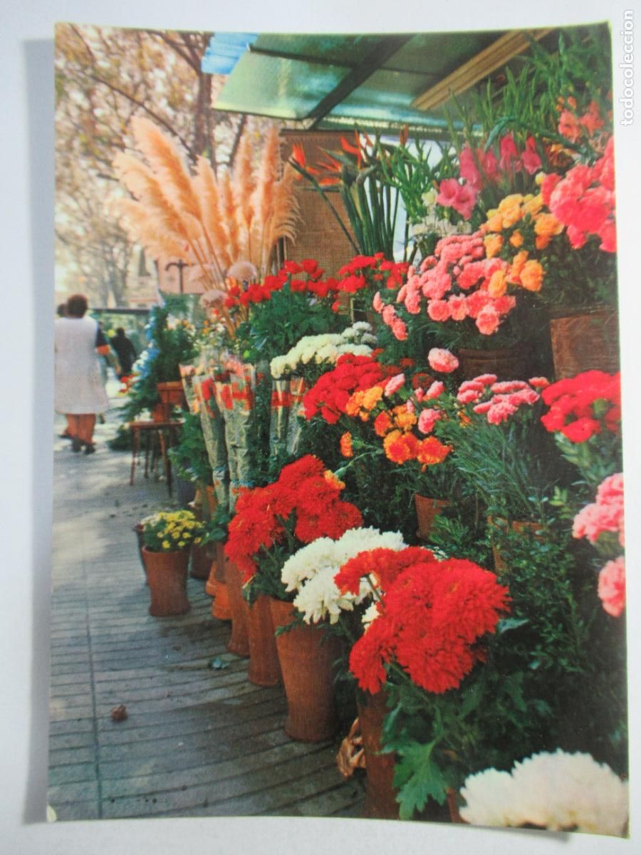Postales: Barcelona - La Rambla de las Flores - Circulada - Foto 1