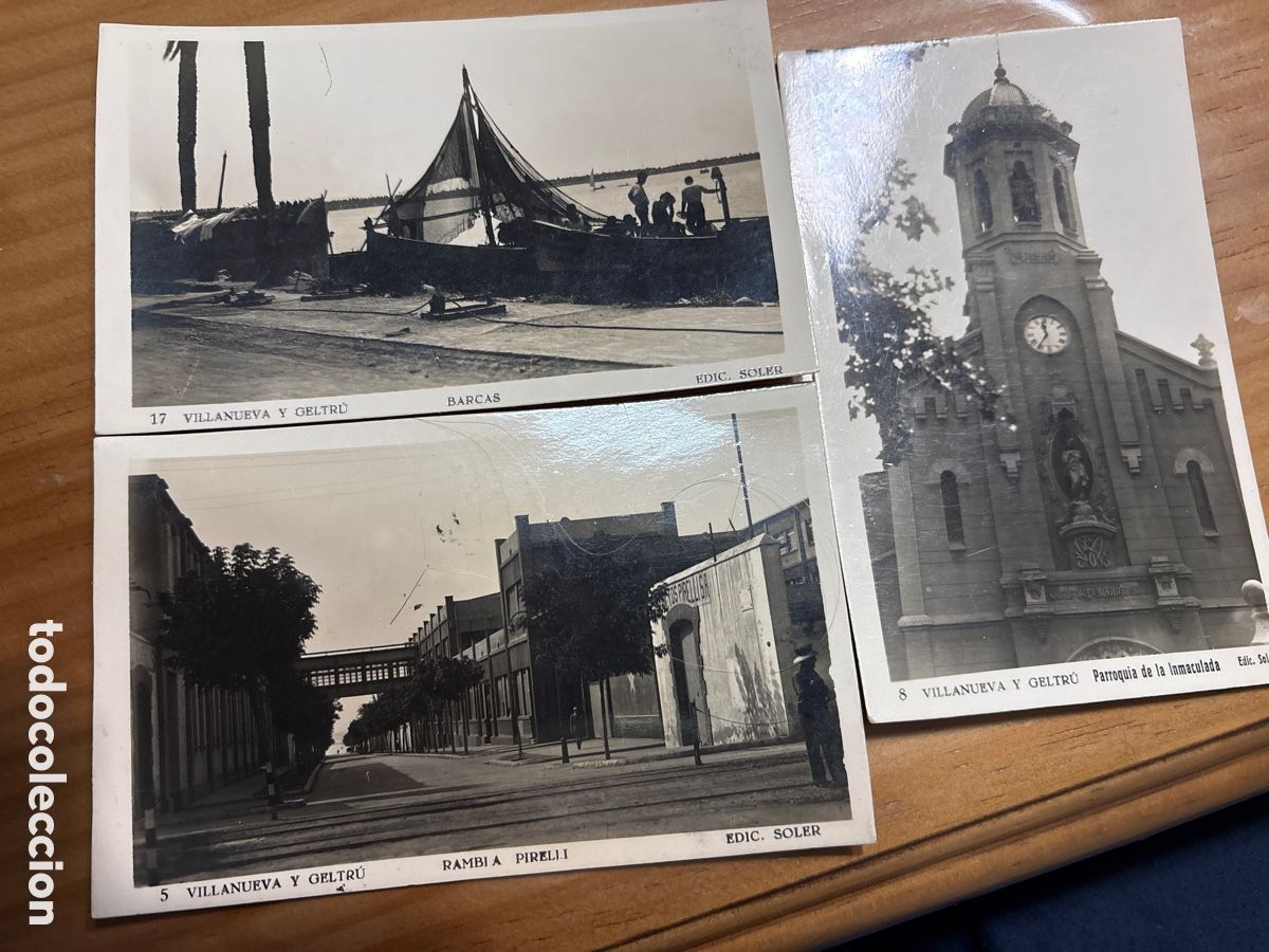 Postais: 3 postales antiguas de Vilanova i la Geltru