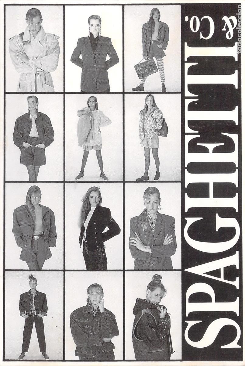 Postales: Postal Publicitaria de Moda Mujer Spaghetti & Co Colecci&oacute;n Oto&ntilde;o Invierno