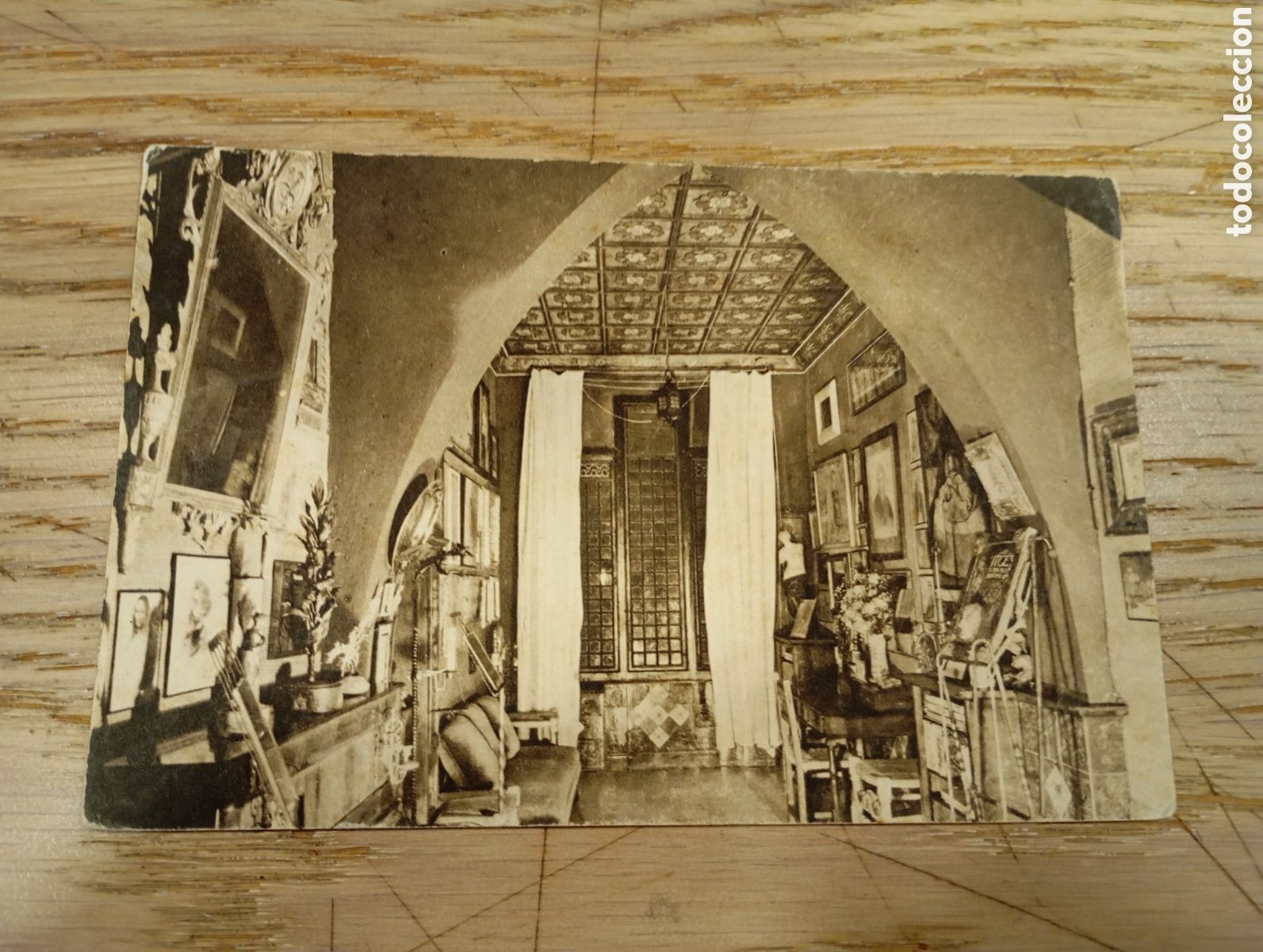 Postales: SITGES (BARCELONA) - MUSEO DEL &rdquo;CAU FERRAT&rdquo;, ESTUDIO - CLICH&Eacute; JUNTA DE MUSEUS