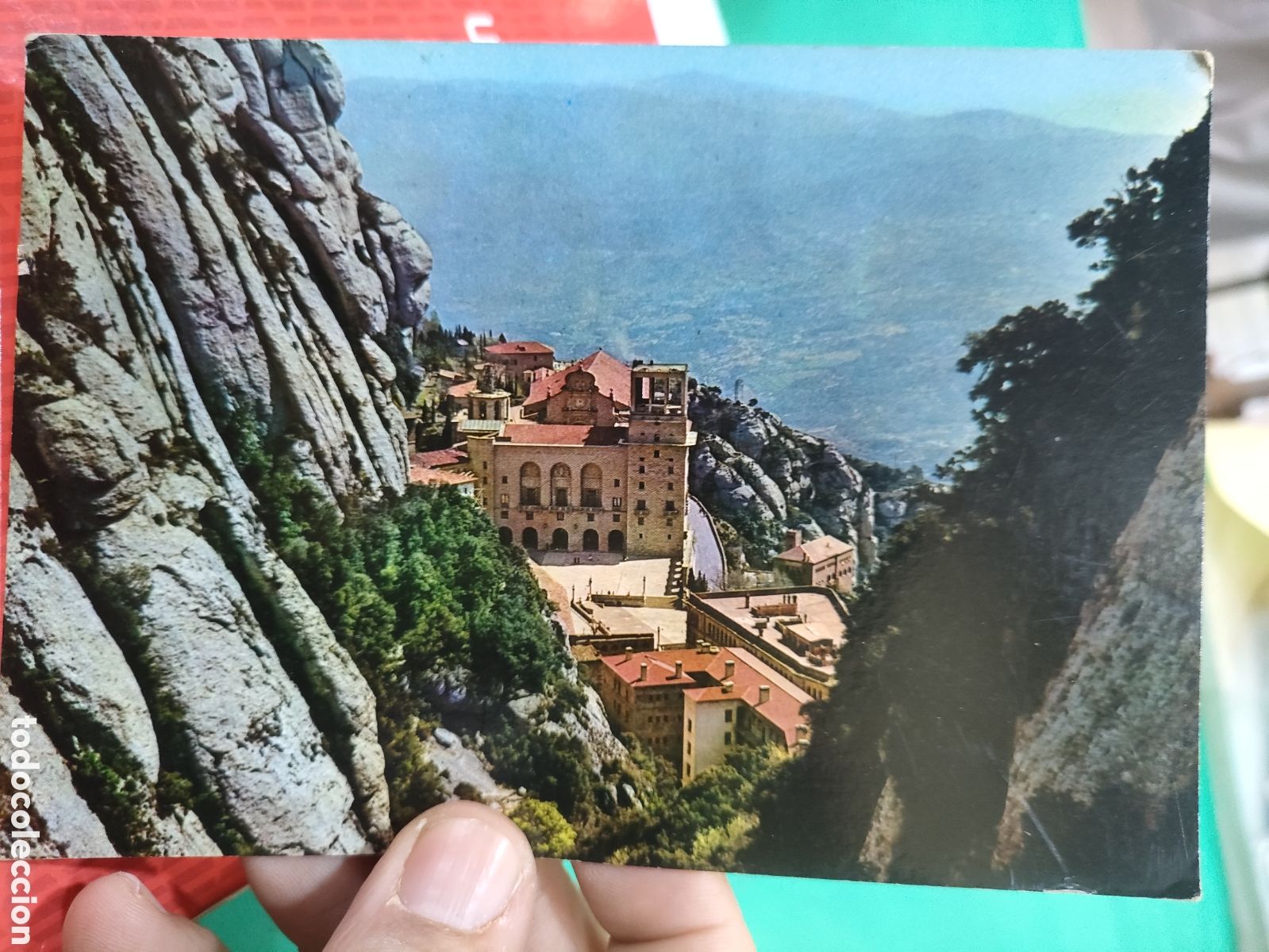 Postales: Postal MONTSERRAT Monta&ntilde;a y Monasterio N 502 VISION COLOR SC estado muy regular