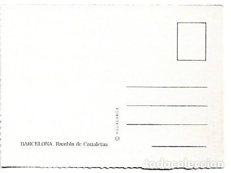 Postales: RAMBLA DE CANALETAS.- BARCELONA - Foto 2
