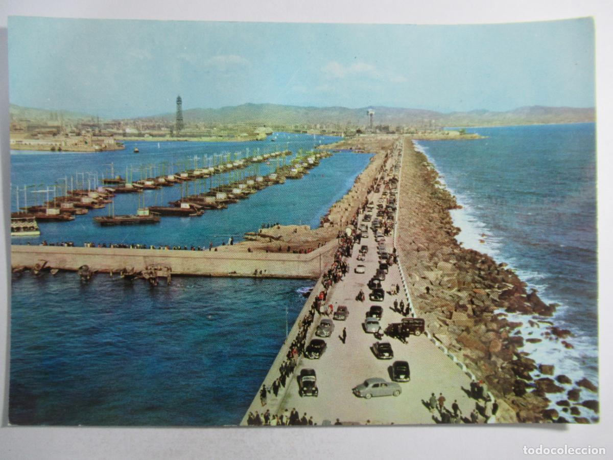 Postales: Barcelona - Paseo del Rompeolas - Escrita - Foto 1