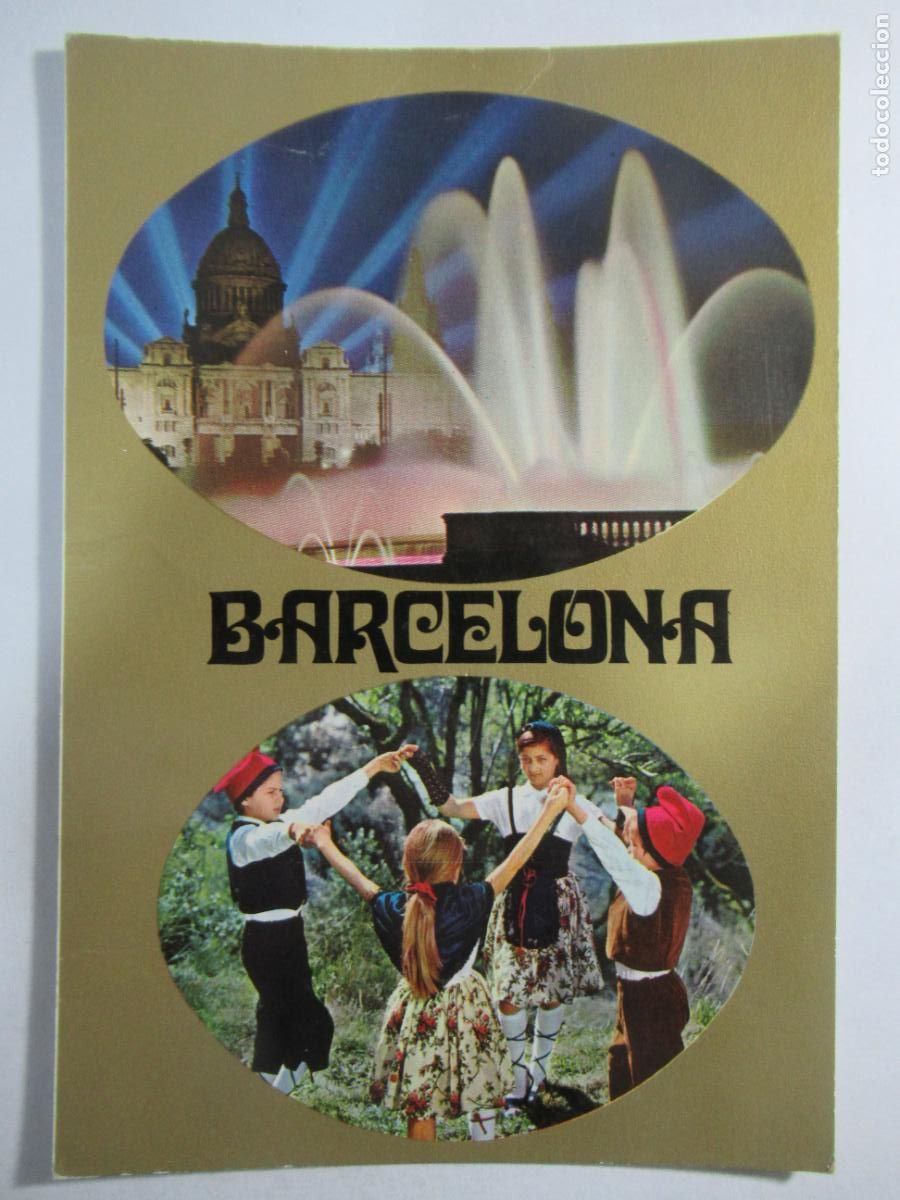 Postales: Barcelona - Sardana. Fuente Monumental - S/C
