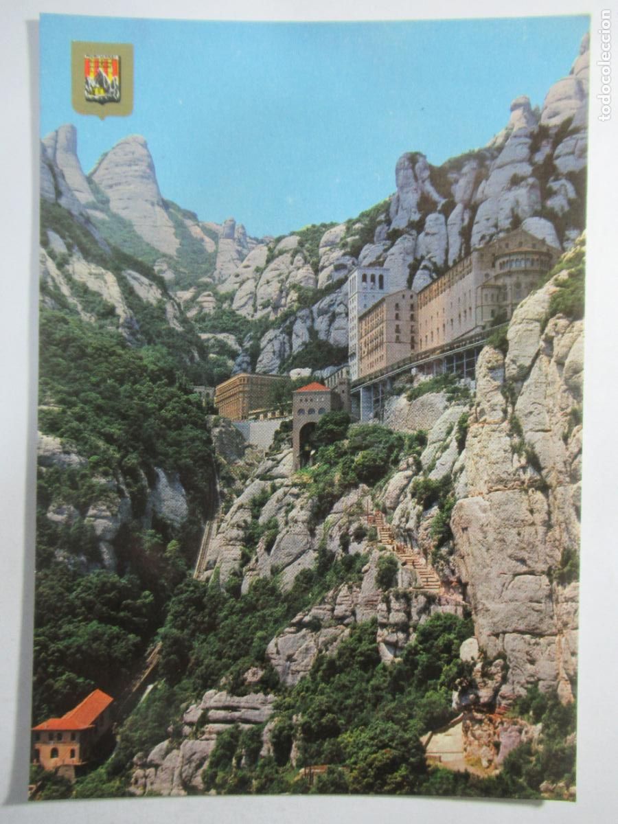 Postales: Montserrat - El Monasterio y funicular - S/C - Foto 1