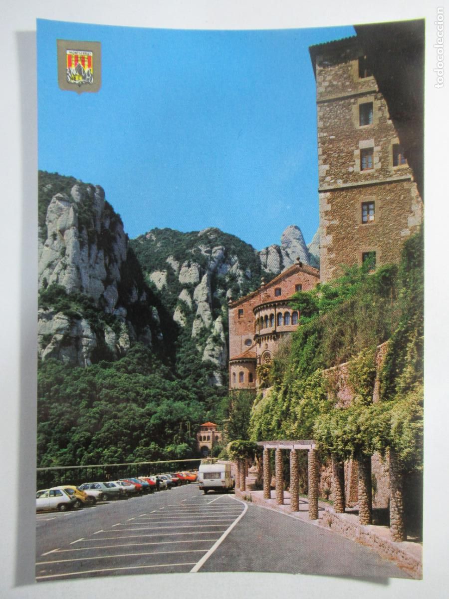 Postales: Montserrat - &Aacute;bside de la Bas&iacute;lica - S/C