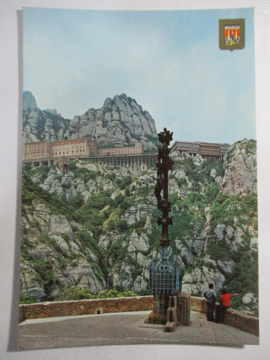 Postales: Montserrat - Vista del Monasterio desde el camino de la Cueva - S/C