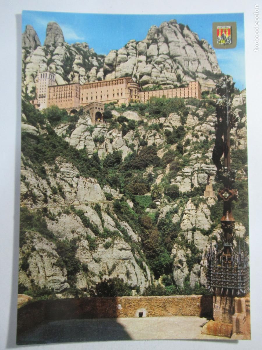 Postales: Montserrat - Vista del Monasterio desde el camino de la Santa Cueva - S/C