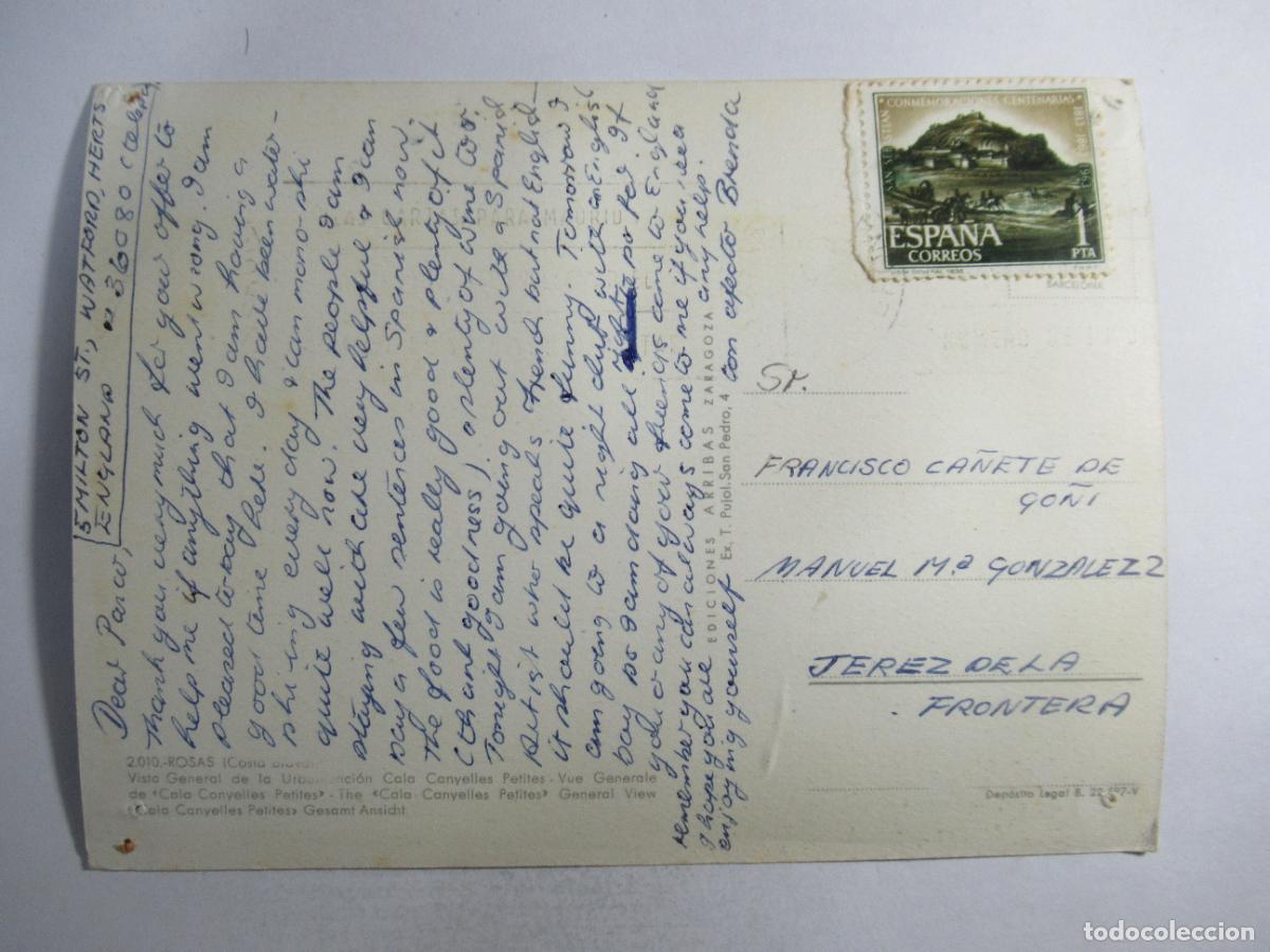 Postales: Rosas (Costa Brava) - Circulada - Foto 2