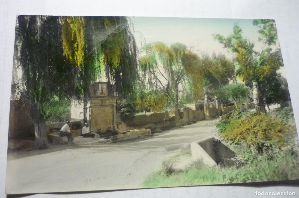 Postales: postal bellpuig fuente s antonio coloreada escrita cm