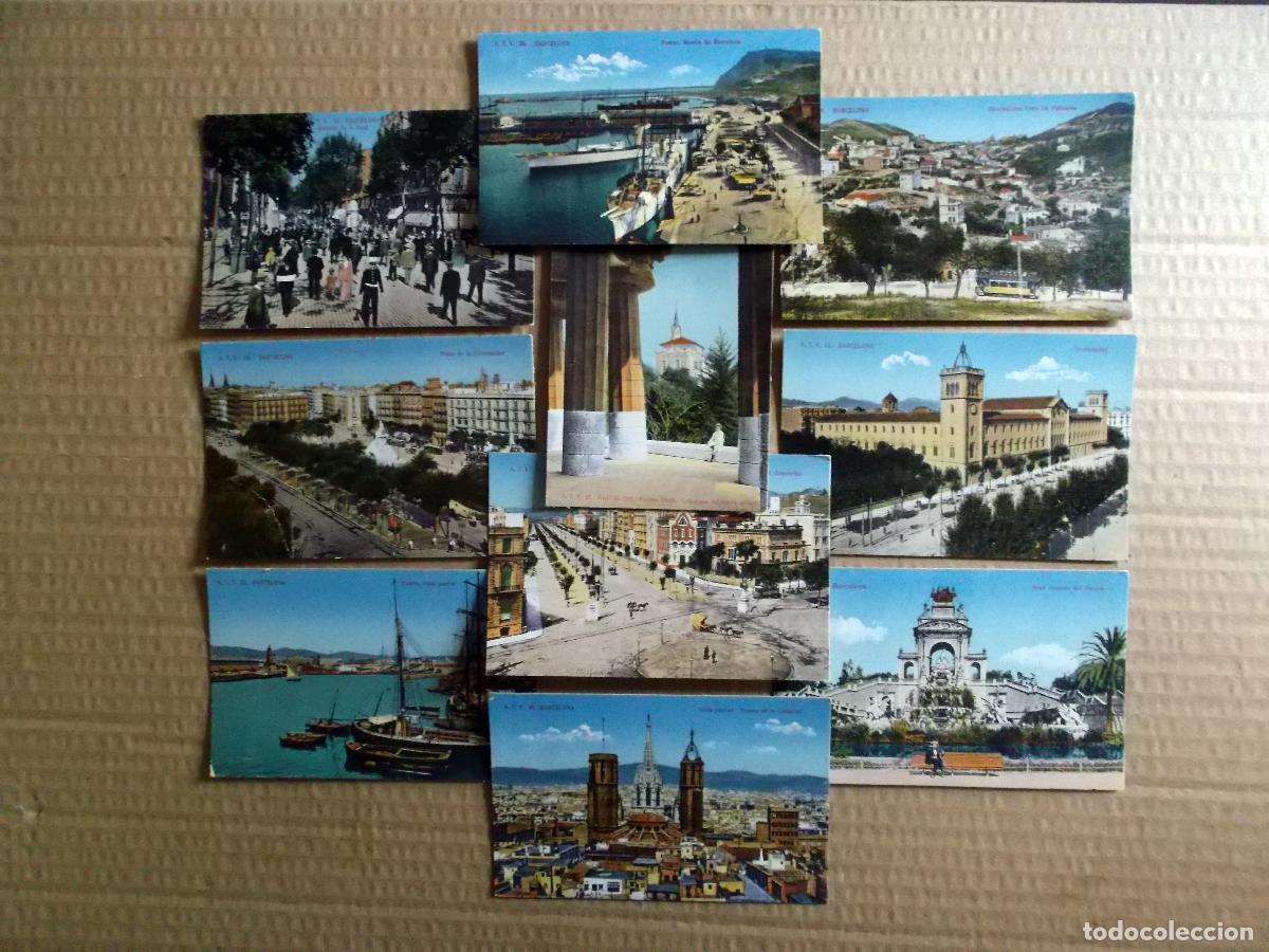 Postales: ATV BARCELONA / 10 POSTALES. LOTE / 37, 11, 15, 18, 22, 24, 25, 30, 32, 40.