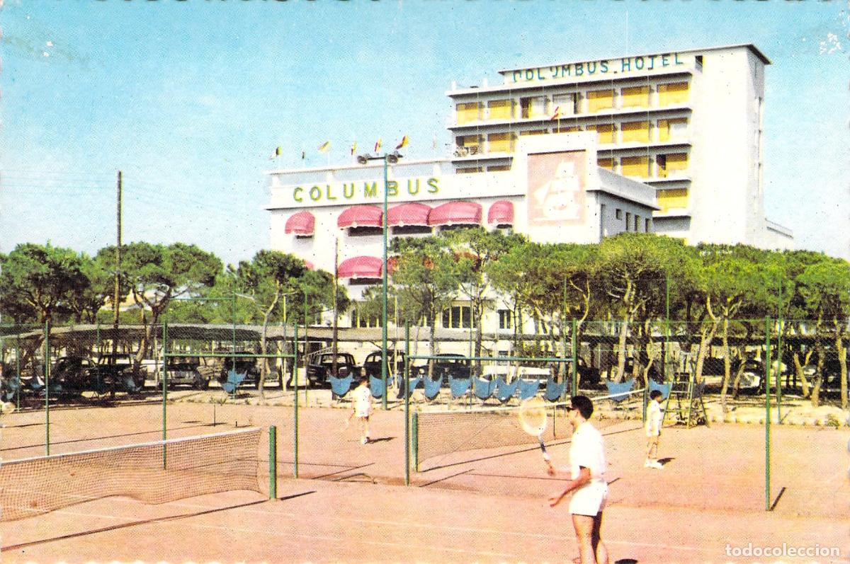 Postales: Postal Hotel Columbus Playa de Aro Costa Brava Tenis