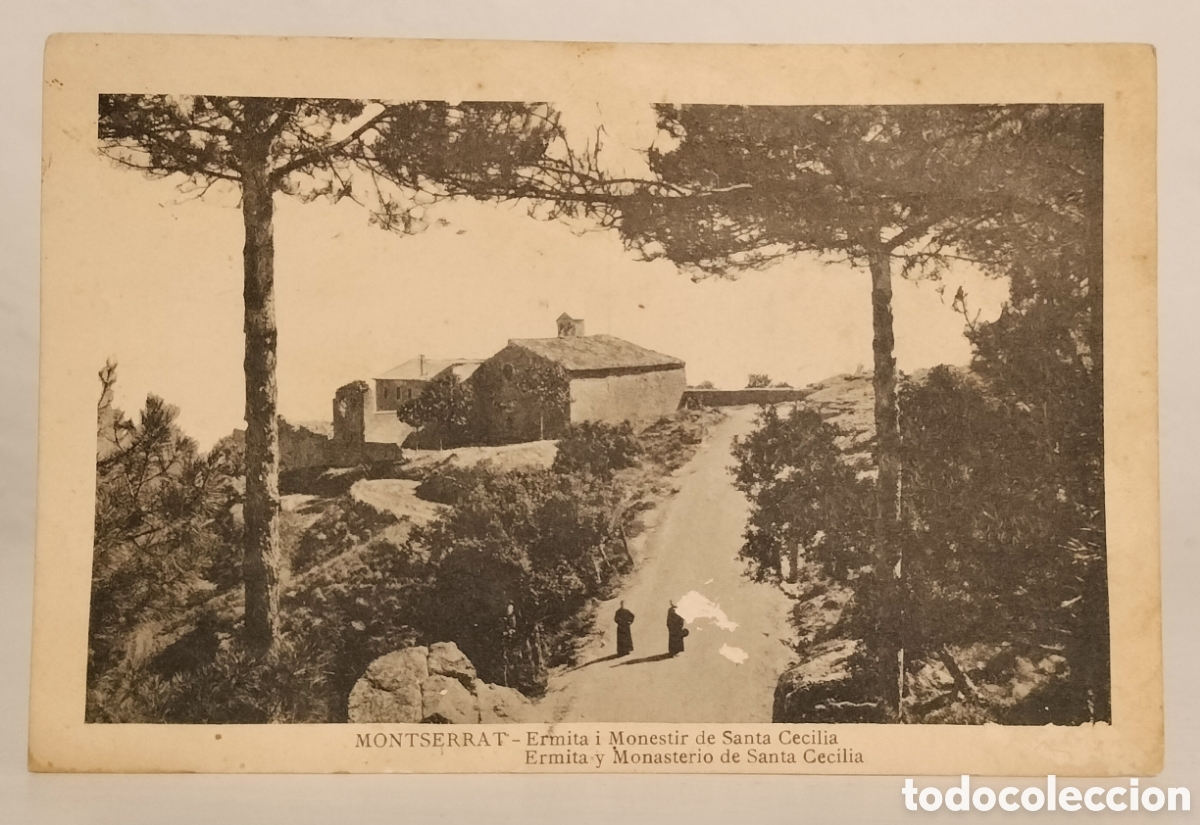 Postales: Montserrat, Ermita y monasterio de Santa Cecilia