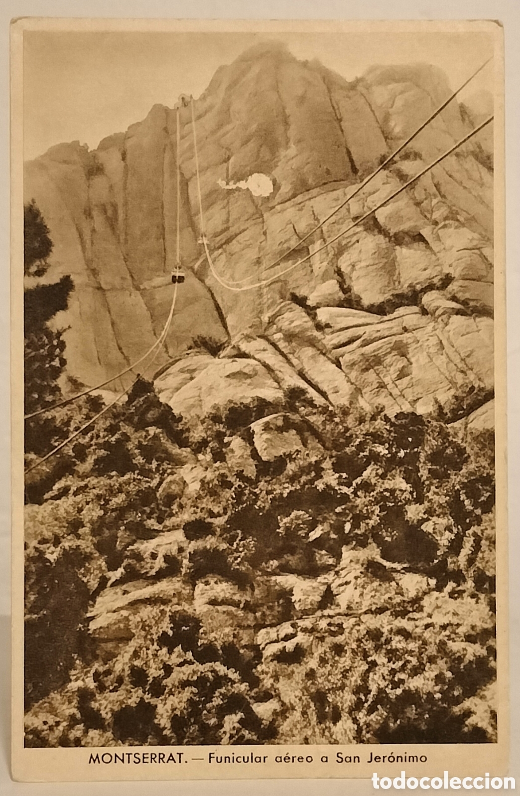 Postales: Funicular a&eacute;reo a San Jer&oacute;nimo
