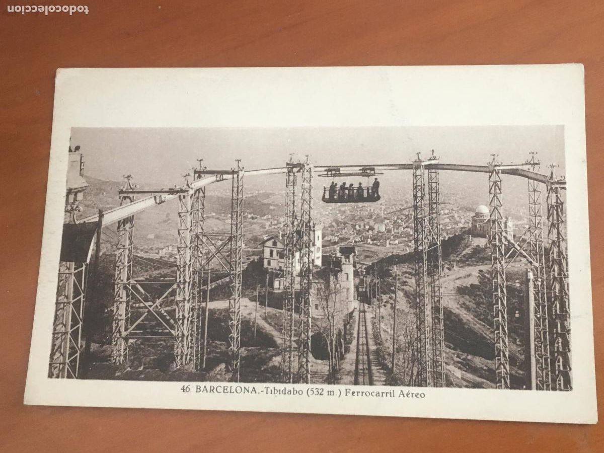 Postcards: barcelona ferrocarril tibidabo postal original antigua