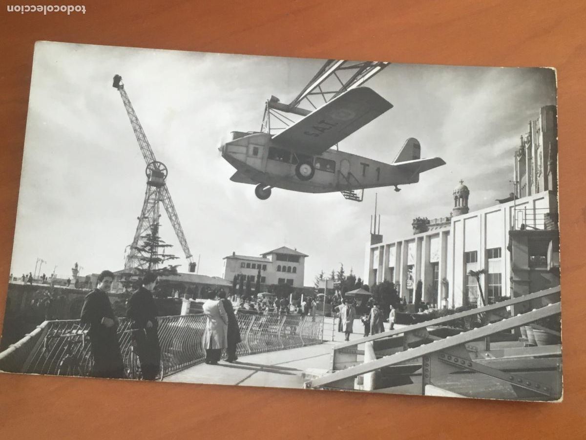 Postales: barcelona atracciones avion atalaya parque tibidabo postal original antigua