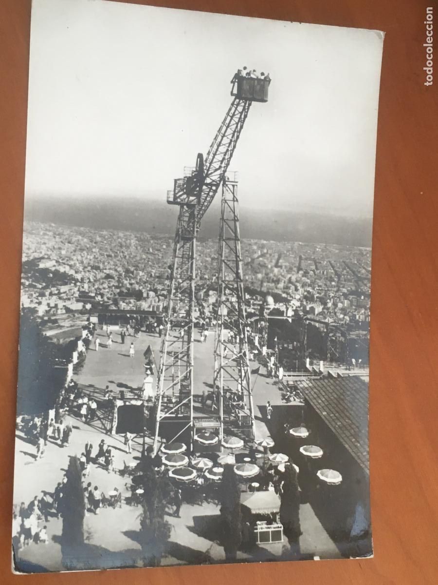 Postcards: barcelona atracciones parque vista del tibidabo postal original antigua