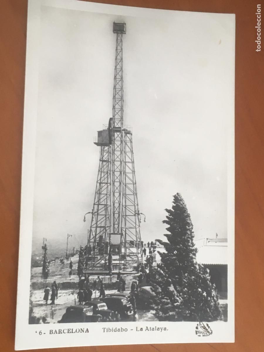 Postcards: barcelona atalaya tibidabo postal original antigua