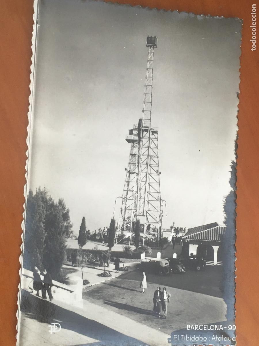 Postales: barcelona atalaya tibidabo postal original antigua