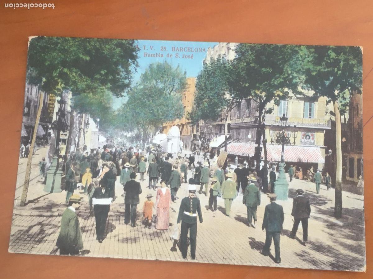 Postales: barcelona rambla san jose ramblas atv 25 postal original antigua