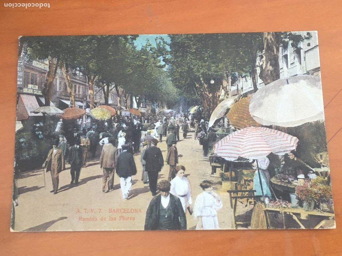 Postales: barcelona rambla de las flores ATV 7 postal original antigua