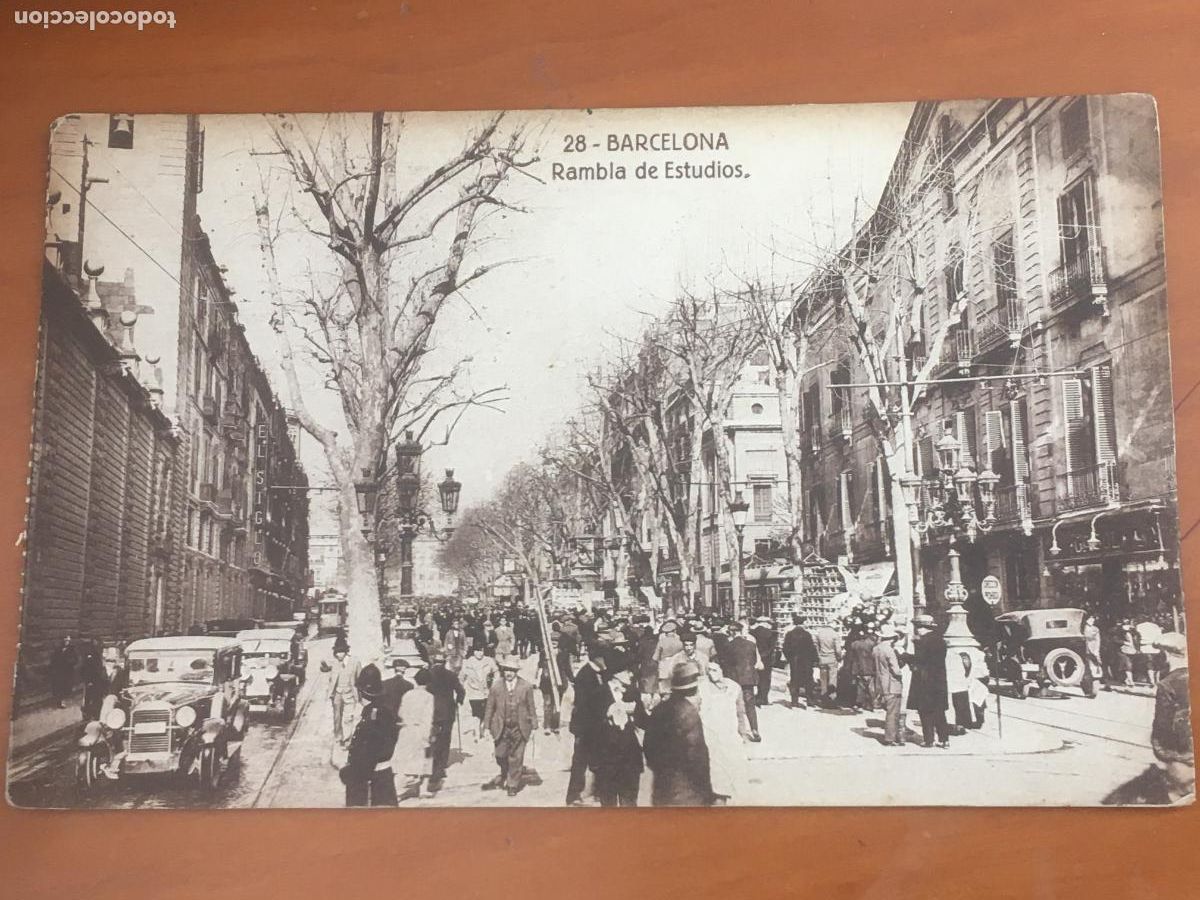 Postales: barcelona rambla de estudios postal original antigua