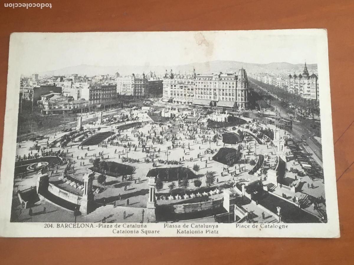 Postales: barcelona plaza catalunya postal original antigua