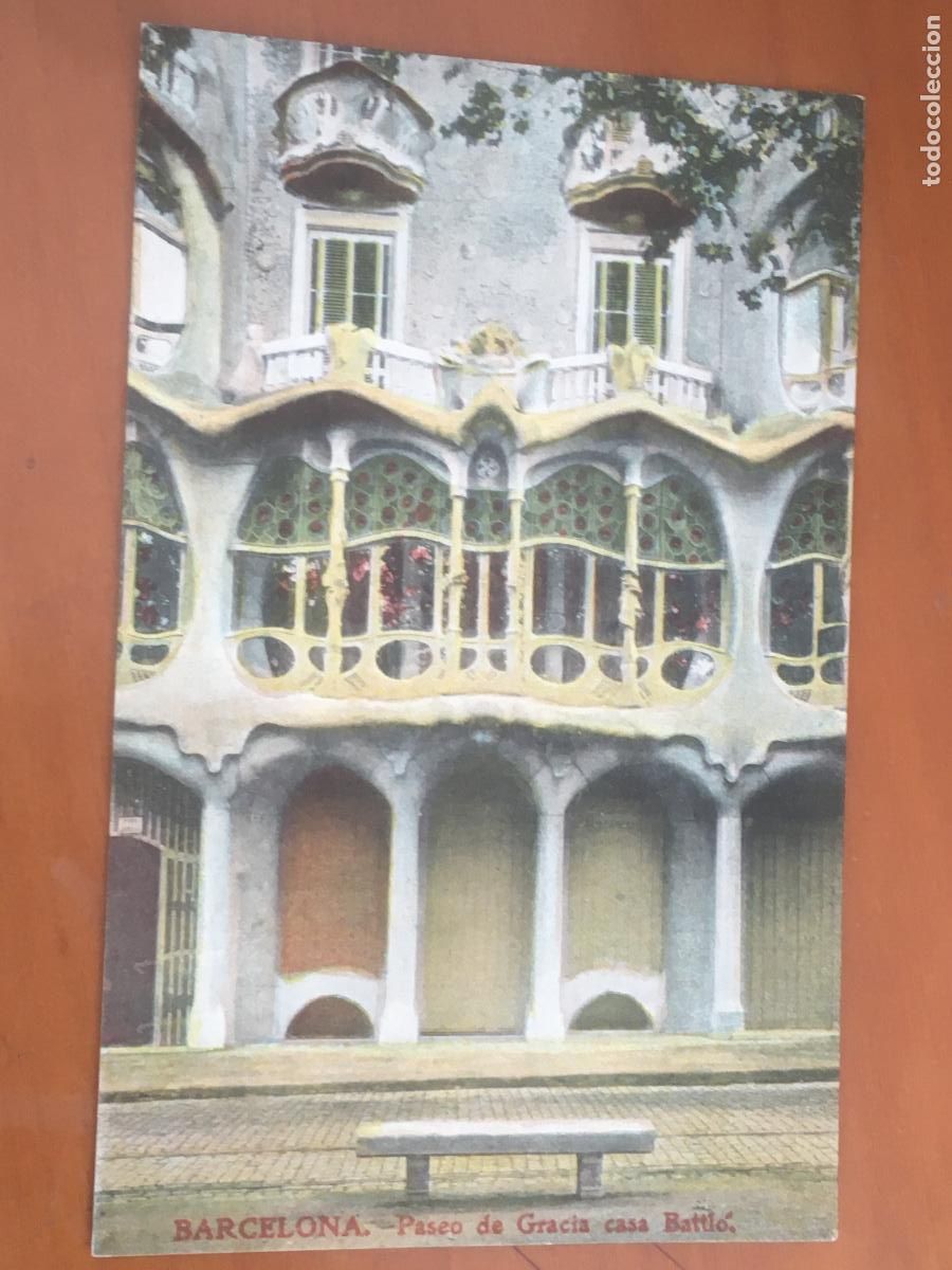 Postais: barcelona paseo gracia casa batllo gaudi postal original antigua