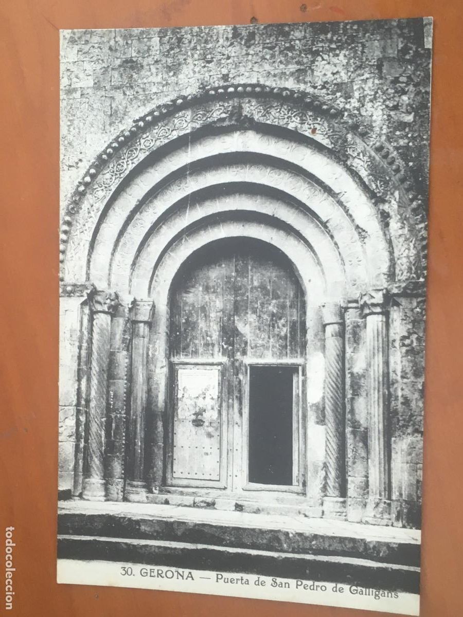 Postales: gerona girona puerta san pedro galligans postal original antigua
