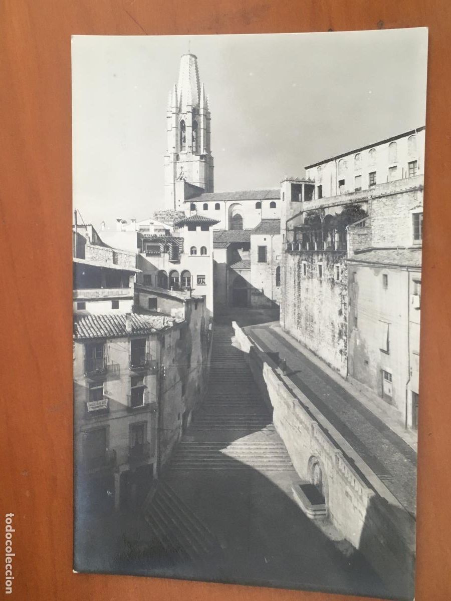 Postales: gerona girona subida de san felix postal original antigua