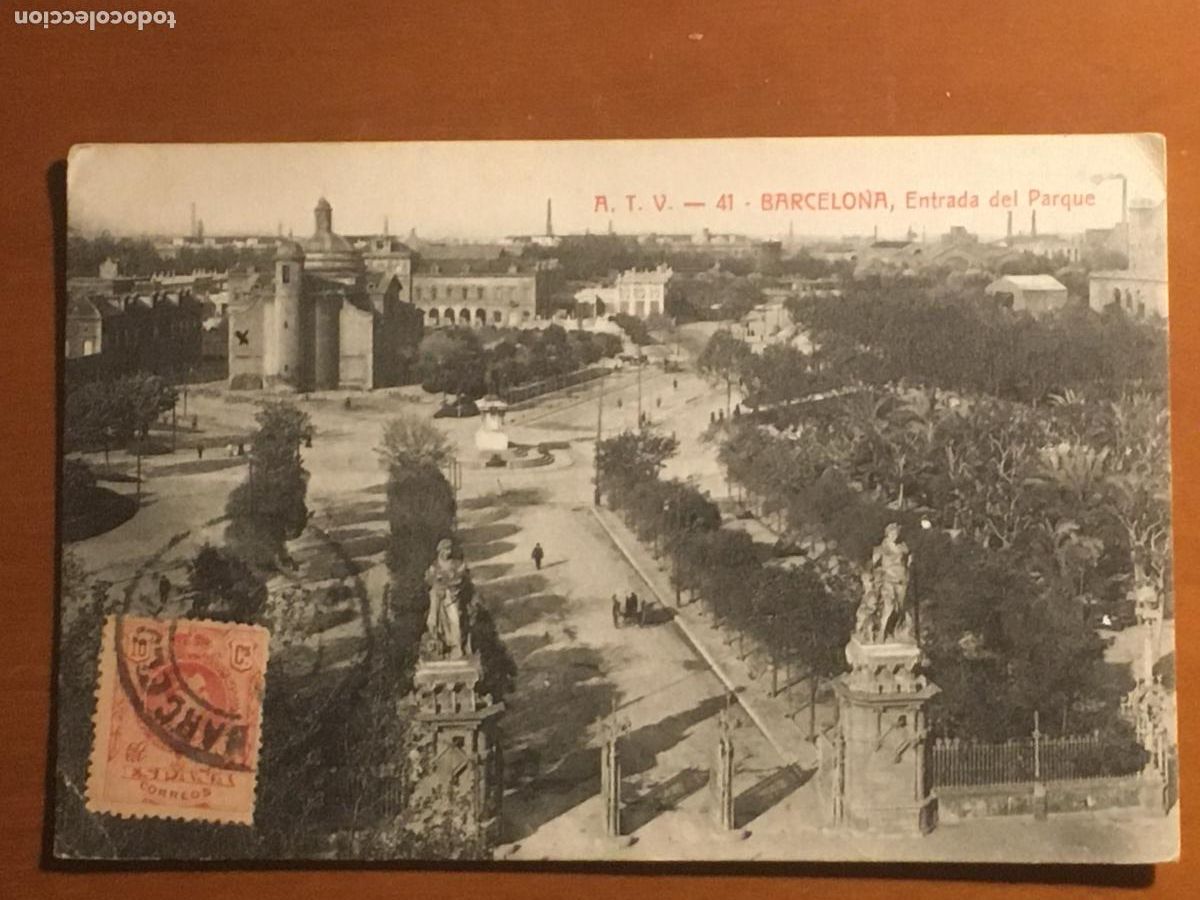 Postales: barcelona entrada del parque ciutadella ATV 41 postal original antigua