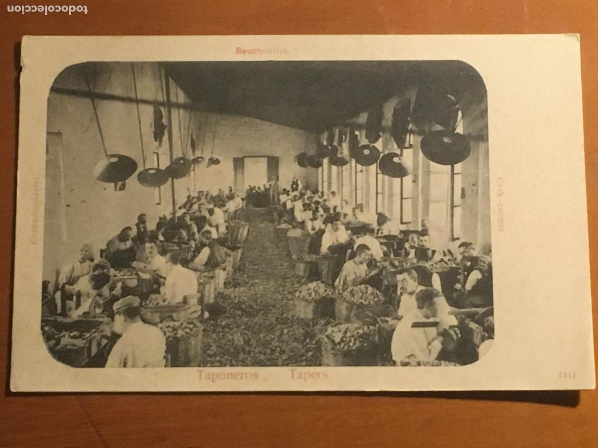 Postales: san feliu guixols industria corcho-taponera n&ordm; 7 postal original antigua