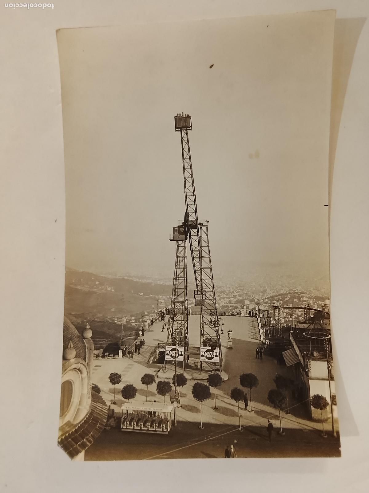 Postales: BARCELONA - TIBIDABO - ATALAYA - MARTINI -ARCHIVO ROISIN-FOTOGRAFIA ANTIGUA-NO ES POSTAL-(115.758)